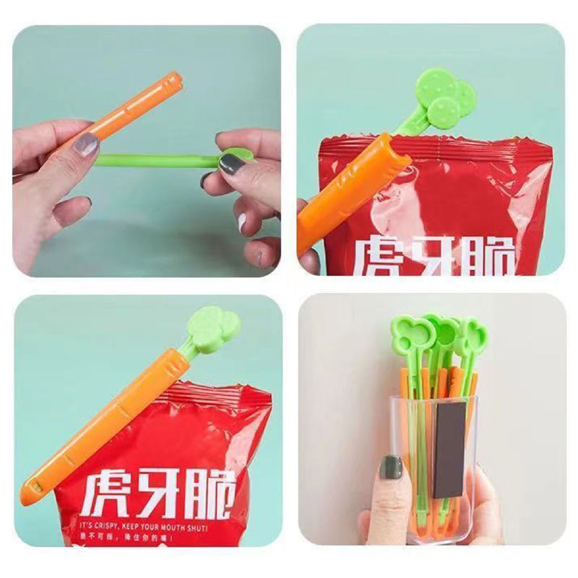 Miniatura 2 de Clip Pinza Sellador De Bolsas X5 Und